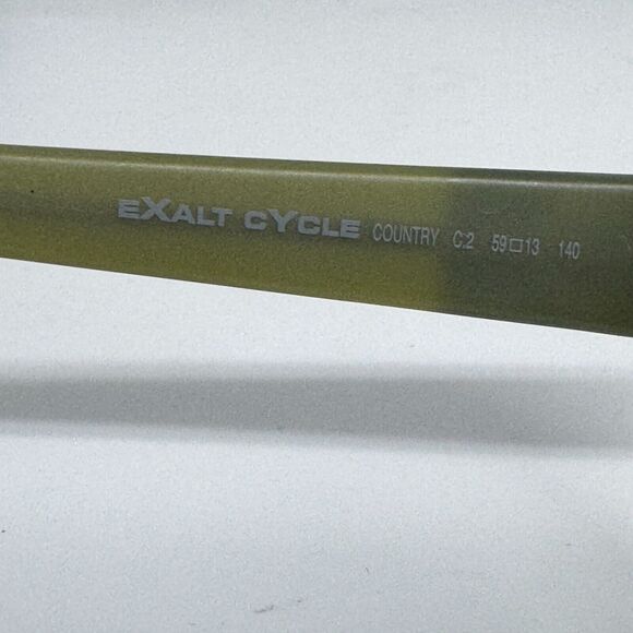 Exalt Cycle Country C2 Eyeglasses Frames Yellow Green Square 59-13 H2285 - Picture 5 of 7